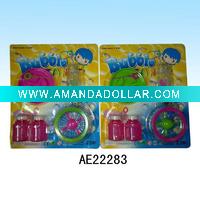 Plastic bubble toy with light