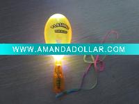 Wholesale colorful led flashing maraca well for parties