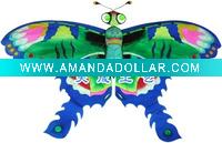 big head butterfly kite--blue