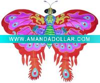 Wholesale big dragon and phoenix butterfly kite--red