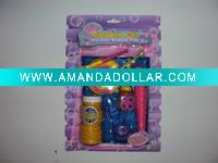 bubble water,plastic toys