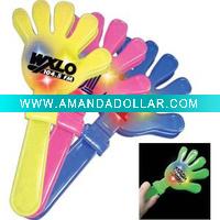 Flashing hand clapper