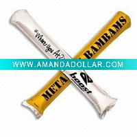 Wholesale Inflatable Stick, Made of 100% LDPE, Measures 60 x 10cm