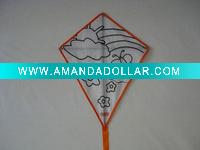 DIY Diamond Kite for Kids