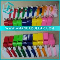 Wholesale sports promotion plastic whistle