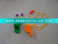 Wholesale Plastic Whistle with safe lock