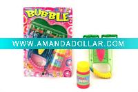 Wholesale double blower bubble gun toys