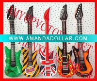 Wholesale NEW PVC TPU inflatable guitar,inflatable toy, promotion gift, kids toy
