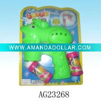 Wholesale Plastic b/o bubble blowing gun w/ music&light