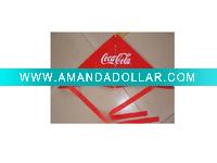Wholesale red colour delta kite with printing