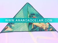 green colour kite with beautiful printing
