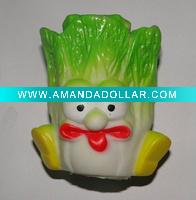 pvc pet vegetable toys