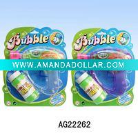 Wholesale Plastic friction gun soap bubbles w/light