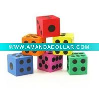 Green EVA Foam dice