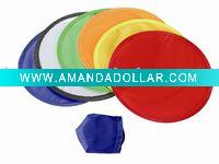 Wholesale Folding Nylon Frisbee/promotion nylon frisbee with pouch