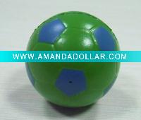 Wholesale 2011 promotional 5cm green PU Stress Football