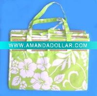 folding straw beach mat
