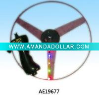 Wholesale Plastic pull line flying disc with 5 light