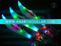 Wholesale new design lighting up flashing plastic sword with music