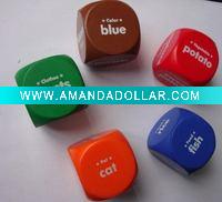 dice shape stress ball