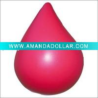 PU Blood Drop Stress Ball
