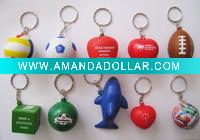 Wholesale promotional pu stress keychain(polyurethane)
