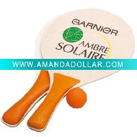 Beach ball racket set