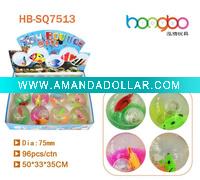 Wholesale TPU Glitter fish LED bouncing water ball