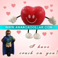 Wholesale Valentine Heart Figure Stress ball/ Promotion gift