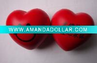 Wholesale promotional heart shape anti stress ball