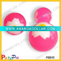 Wholesale 22-60mm dia synthetic rubber Vortical high bouncing ball toy