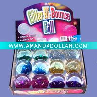 Wholesale Glitter Hi Water Cristal Bounce Ball with LED