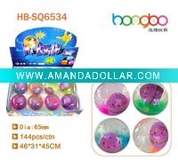 Wholesale high bouncy TPU Easter Egg led water glitter ball