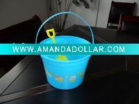 Wholesale plastic sand beach bucket set