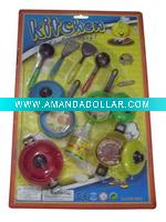 Plastic kitchen toy play set