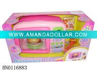 Wholesale B/O LCD microwave oven ,BATTERY OPERATED KITCHEN TOY