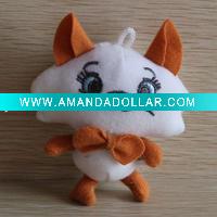 Wholesale cute stuffed cat keyring