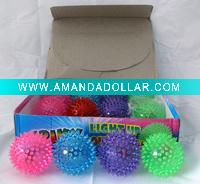 Flashing bouncing ball