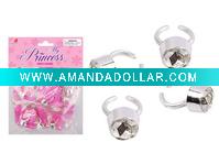 Wholesale rings toy, plastic princess ring