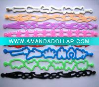 Wholesale kids bracelet toys hollow silicone bracelet