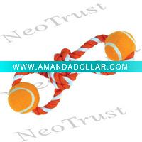 Wholesale Cotton Rope Toy/Pet Tennis Ball Toy/Cotton Ball Toy/Pet Product