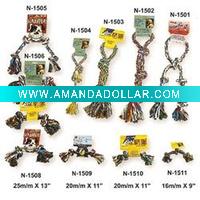 Wholesale assorted rope dog toys
