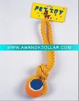 PET'S TOY BALL ON STRING 16MM*13"