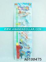 supply plastic fishing game w/light