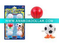 Wholesale plastic wind up jumping ball toy