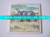 Wholesale animal wooden jigsaw puzzles