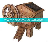 Wholesale solar powered waterwheel kit/solar toy/wooden toy kit