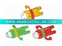 Wholesale wind-up toys(3 color), wind-up cartoon swimming cow