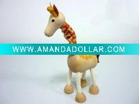 Wooden craft giraffe