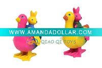 Wholesale 2 color assorted Wind up chooks toys